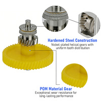 Kit de remplacement d'engrenages d'extrudeur P2S pour imprimante 3D Bambu Lab P2S, engrenage hélicoïdal en acier trempé et engrenage en POM, alimentation stable du filament