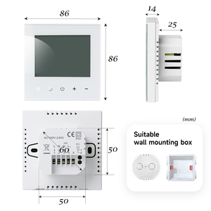 <span class=keywords><strong>Thermostat</strong></span> de chauffage Zigbee basse consommation TDR89 Connexion réseau stable Haute efficacité énergétique Idéal pour les applications de chauffage de l'eau - Product Image 2