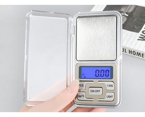 Balança digital de alta precisão para balança, mini balança de bolso para balança de peso, 200g, <span class=keywords><strong>500g</strong></span>, 0.01g, proteção contra sobrecarga - Product Image 4