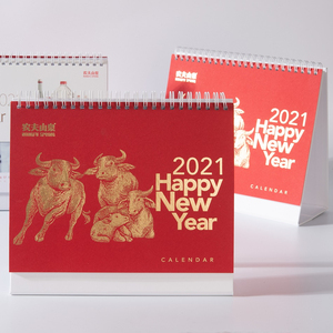 Customised 2026 Desk Calendar for Christmas Paper Table Calendar for Display and Promotion