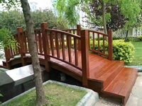 Gazebo extérieur étanche en bois pagode garden party paysage pavillon chinois pont cadre en bois