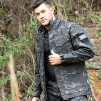 Fabrikgefertigte Wasserdichte Taktische Jacke für Herren, Warme Tarn-Kapuzenjacke aus China Softshell