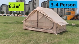 Carpa Inflable para Acampar al Aire Libre con Tela Oxford Reforzada, Portátil, Impermeable, de Montaje Automático, con Columnas de Aire, para 4 Personas - Product Image 5
