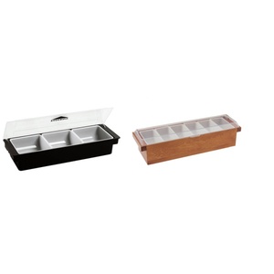 Contenitore per condimenti raffreddati con ghiaccio <span class=keywords><strong>Bar</strong></span> scatola per guarnire frutta a fette porta Dispenser - Product Image 6