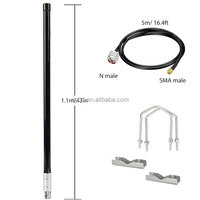 Antenne ADS-B extérieure 1090 MHz pour récepteur ADSB, 9 dBi, longueur 43 pouces, câble SMA de 16,4 pieds, pour récepteur SDR Flightaware d'aviation