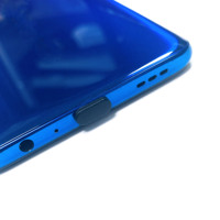 Bouchon en caoutchouc de silicone de type C Lanjo de haute qualité avec dureté de 40 à 70, anti-poussière professionnel, accessoires pour téléphone portable noir