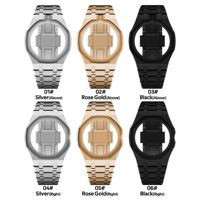 Gros Bracelet FKM premium avec boîtier bumper acier inox pour Swatch x AP Royal Pop Mod Kit sport luxe robuste