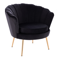 Meubles de maison modernes salon relaxant luxe rembourré Chaise longue velours canapé simple tissu chaises de loisirs