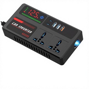 Inversor de Corriente para Automóvil de 12V 24V a 220V Monofásico 50/60Hz 5A - Convertidor Elevador de Voltaje para Camiones y Uso Doméstico con Enchufe de CA - Product Image 4