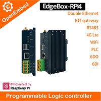 Module de programmation PLC OEM d'usine Edgebox-RPI4, solution Raspberry Pi CM4, prend en charge OpenWrt Linux, 5G, LORAWAN, 4G LTE, RS485