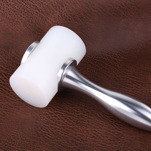 Martillo con mango de aluminio en forma de T y accesorios, herramientas artesanales de madera, martillo de persecución de cangrejo para cuero - Product Image 5