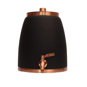 Distributeur d'eau moderne en cuivre pur noir mat - Pot Matka ayurvédique sans soudure avec robinet anti-fuite pour la décoration de la maison et des hôtels - Product Image 5