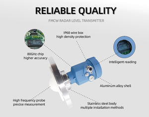 80 جيجا هرتز سائل ذكي عالي التردد ، 4-20 مللي أمبير هارت RS485 خزان صومعة صومعة الأسمنت متر مستوى متر - Product Image 5