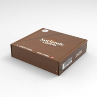 Kemasan kertas Logo kustom Harga bagus kotak surat kuat kotak pengiriman cokelat kustom