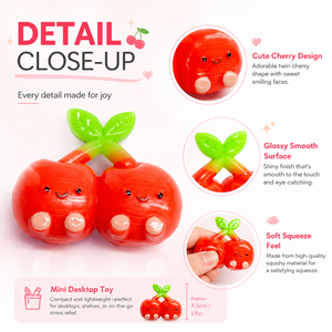 Juguetes Antiestrés de Cerezas de TPR de Alta Calidad, Económicos y Populares para Niños - Product Image 1