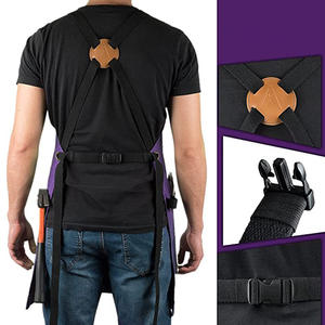 Correa cruzada Barbero Ropa DE TRABAJO Lona gruesa Carpintería Babero <span class=keywords><strong>Delantal</strong></span> Fabricante al por mayor para la limpieza - Product Image 4