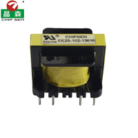 Transformateur de commutation haute fréquence EE25 24W à noyau en ferrite, onduleur monté sur carte PCB, petite puissance électrique