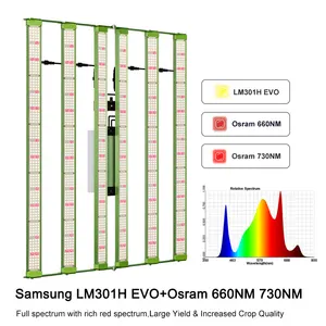 2024 New Kingbrite 600W Samsung LM301H EVO Bars Led Grow Lamp Plant Light Rotate Inward/Outward