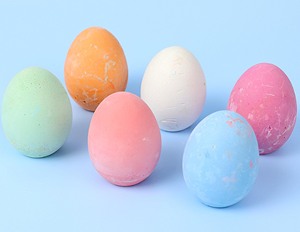 Washable Egg-Shaped Calcium Sulfate 4.5 Inch Sidewalk <b>Chalk</b> for Kids <b>Pavement</b> Drawing Toy - Product Image 5