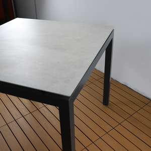 <span class=keywords><strong>Table</strong></span> à manger carrée <span class=keywords><strong>en</strong></span> aluminium <span class=keywords><strong>de</strong></span> haute qualité <span class=keywords><strong>avec</strong></span> mobilier <span class=keywords><strong>de</strong></span> <span class=keywords><strong>jardin</strong></span> <span class=keywords><strong>en</strong></span> verre à effet <span class=keywords><strong>céramique</strong></span> pour l'extérieur - Product Image 6