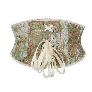 Haut <span class=keywords><strong>corset</strong></span> à motifs jacquard avec boucle avant <span class=keywords><strong>Sous</strong></span>-<span class=keywords><strong>vêtement</strong></span> amincissant vintage inspiré de la cour - Product Image 3