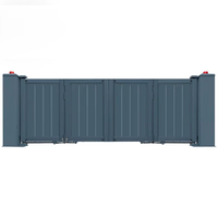 Europese stijl anti-diefstal aluminium patio/tuinpoort met automatische opening, elektrisch vouwbaar patroonpoort