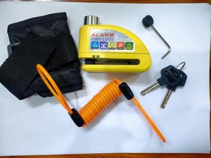 Lucchetto Antifurto Impermeabile per Moto, Bicicletta e Scooter <span class=keywords><strong>con</strong></span> <span class=keywords><strong>Allarme</strong></span> per Disco Freno - Product Image 6