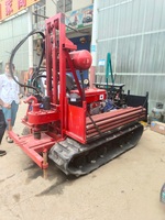 Appareil de forage au sol diesel sur chenilles Prix 150m de profondeur Machine de forage de puits d'eau portable