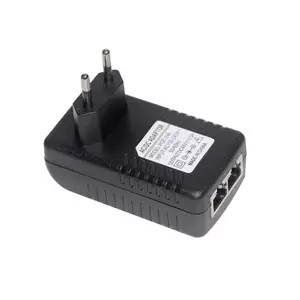 Wall PoE Lan Injector For Security IP Camera Phone 48V 0.5A 24V 1A Power Ethernet Adapter 802.3af POE 10/100Mbps