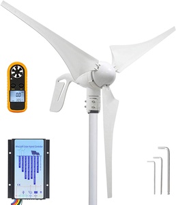 Generador Eólico de Imán Permanente Trifásico de CA de 400W, 3 Series, 12V/24V/48V con Controlador MPPT Gratuito, Certificado CE, Garantía de 3 Años - Product Image 1