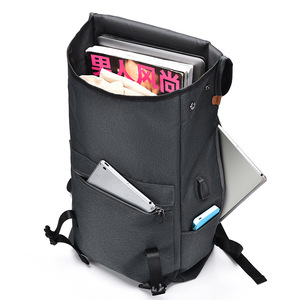 Mochila de Estilo Moderno para Hombre, Bolso Simple de Moda, Mochila para Computadora de 15.6 Pulgadas, Bolso de Viaje de Nailon de Gran Capacidad, Bolso Escolar para la Universidad - Product Image 4