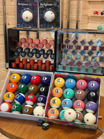 Jeu de billes de billard en résine pour tournoi, taille standard 2,25 pouces, poids assorti, finition brillante, pour billard américain, billard chinois 8 boules et 9 boules