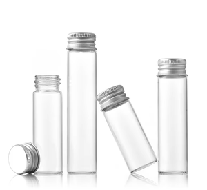 22 मिमी एल्यूमीनियम टोपी सर्पिल ग्लास परीक्षण ट्यूब लीक-प्रूफ राउंड बॉटम इच्छा के साथ आसान कैरी ड्रिफ्ट सुविधा के साथ - Product Image 4