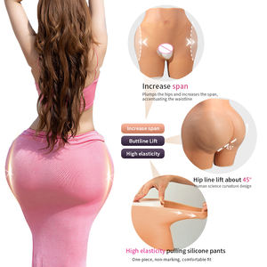 シームレスなシリコンパンティープラスサイズのバットパッドヒップシェイプコントロールパンティーアフリカ女性用パッド入りボタンシェイプ - Product Image 2