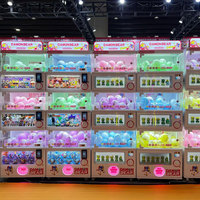 Machine à capsules à monnayeur personnalisable en métal à 3 niveaux, prise universelle, 2 joueurs, pour enfants, machine Gachapon