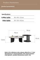 Ensemble de tables basses en céramique minimalistes italiennes pour salons, petites maisons, appartements haut de gamme et halls d'entrée