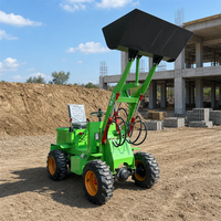 Mini-chargeur télescopique YGZG Factory 1 tonne, 1,5 tonne, 1,8 tonne, 2 tonnes, 2,5 tonnes, chargeur sur roues électrique avec CE