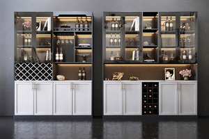 Luxury Modern Solid Wood Living Room Side Table Wine Cabinet and Dining <b>Buffet</b> Storage Cabinet - Product Image 6