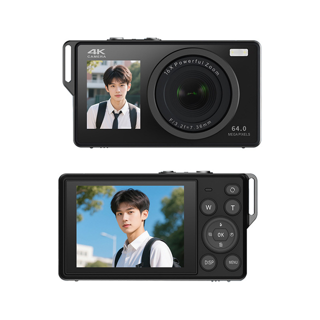 Cross-border 4K High-definition Retro Travel Digital Camera for Students, Vlogging, Travel, Card Camera, Campus