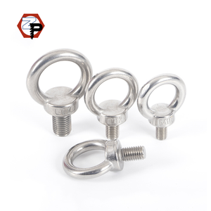 FUNSUEI Pack Of 20 Ring Nuts M6, Eye Nut Stainless Steel Eye Bolt, Eye Bolt, Eye Bolt For Screws, Hanging, Lifting Accessories, Silver