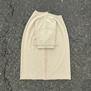 T-shirt en coton vintage délavé et vieilli pour homme, coupe oversize, en coton épais - Product Image 3