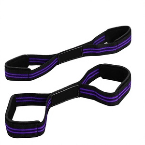 Correas de Levantamiento Ajustables Resistentes en Forma de 8 para Peso Muerto y Culturismo, Correas de Muñeca de Algodón para Gimnasio para Hombres y Mujeres, Logotipo Personalizado - Product Image 1