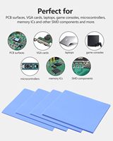 Feuille de dissipation thermique en silicone couleur personnalisée, découpée sur mesure/en rouleau, classe de résistance au feu V-0 pour la gestion thermique des serveurs PC/postes de travail