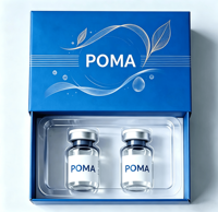 Boîte personnalisée pour petites bouteilles en verre, emballage de rangement pour 2 flacons, flacons en verre de 3 ml/5 ml/10 ml, mousse EVA, sérum facial, Caixa Peptideos