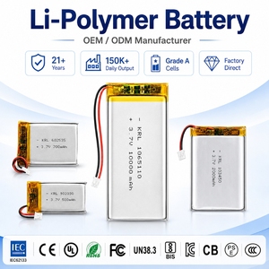 Fornecedor de Células Lipo Pouch 3.7V 1500mAh 982752 com Certificações UL PSE KC UN38.3 CB para Aspiradores de Pó Sem Fio e Eletrodomésticos - Product Image 1
