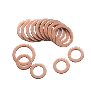 Guarnizioni CF in rame OFHC, rondelle metalliche sigillanti per vuoto ultra elevato senza ossigeno, CF16-CF350, flange di montaggio, cunei in ottone incollato liscio - Product Image 6