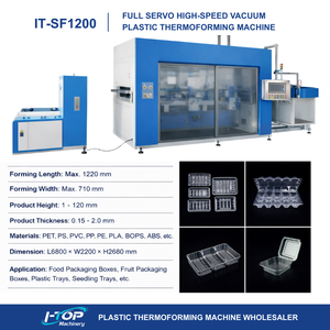 Máquina <span class=keywords><strong>de</strong></span> Termoformado al Vacío Servo Completa a <span class=keywords><strong>Precio</strong></span> Competitivo para Bandejas <span class=keywords><strong>de</strong></span> Plástico PP/PET/PS, Cajas <span class=keywords><strong>de</strong></span> Frutas y Envases <span class=keywords><strong>de</strong></span> Alimentos - Product Image 2