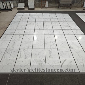 Baldosas de Mármol Calacatta <span class=keywords><strong>Oliva</strong></span> Pulido 24x24, Baldosas de Piedra Natural para Paredes y Pisos de Baños - Product Image 6