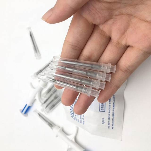 134.2Khz RFID Animal Chip Pet ID Injectable Microchips for Animals with Syringe