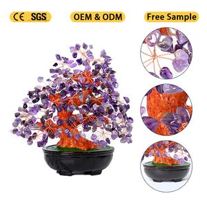 Handmade Natural Crystal Money <b>Tree</b> Gemstone Chips Bonsai <b>Tree</b> for Fengshui Decoration - Product Image 4